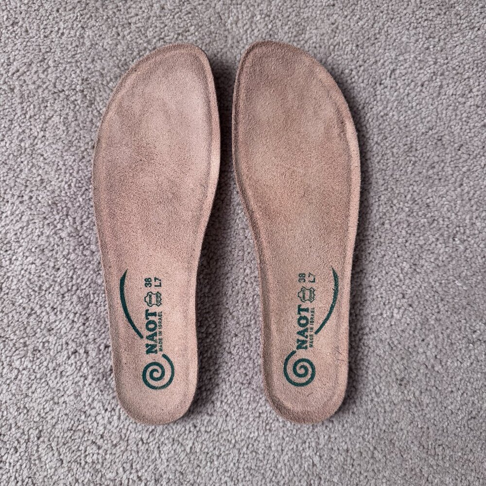 Naot Koru Footbed/Insole Size 38/L7 Tan Suede
